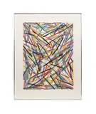 Untitled #4" - 1983 by Charles Arnoldi, woodcut on wove paper, sold Jun 2025