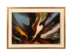 Bird at Spring Time by Leonardo M. Nierman, acrylic on masonite, sold Jun 2025