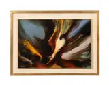 Bird at Spring Time by Leonardo M. Nierman, acrylic on masonite, sold Jun 2025