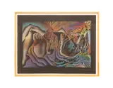 The Creation" - 1985 by Judy Chicago, serigraph on black paper, sold Jun 2025