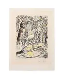 The Magic Flute II" (La Flute Enchantee II) - 1972 by Marc Chagall, lithograph on wove paper, sold Jun 2025