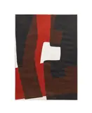 Untitled - Abstract in Red by Louise Nevelson, linocut on paper, sold Jun 2025