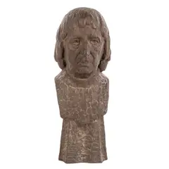 Untitled by Reuben Robert Kramer, 1990, Bronze bust, sold Jul 2022
