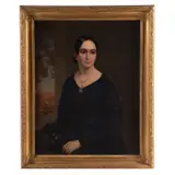 Untitled by James Lambdin, 1943, oil on board, sold Jul 2022
