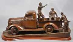 Untitled by André Harvey, bronze "American Reminiscence", sold Jun 2022