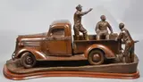 Untitled by André Harvey, bronze "American Reminiscence", sold Jun 2022