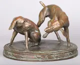 Untitled by Eric Parks, Bronze "Two Pointers", sold Oct 2022
