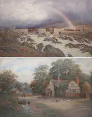 Untitled by Robert Dobson, Watercolor Paintings, sold Jan 2023