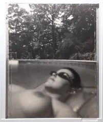 Untitled by Tom Burrell, Photograph "Nude Sunbather" silver gelatin print, sold Jan 2023