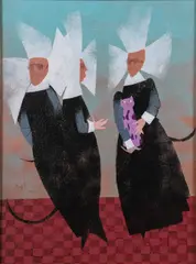 PA artist by Harry Dunn, acrylic on canvas, sold Mar 2023