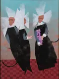PA artist by Harry Dunn, acrylic on canvas, sold Mar 2023
