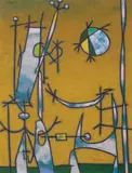Calcul lunaire (1957) by Jean Dallaire, oil on canvas, sold Jun 2022
