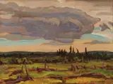 Georgian Bay Landscape by A. Y. Jackson, oil on board, sold Jun 2022