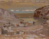 Coldwell, Lake Superior by A. Y. Jackson, oil on panel, sold Dec 2022