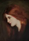The Little Red Head (1903) by Laura Adeline Lyall Muntz, watercolour, sold Dec 2022