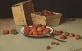 Strawberries by Marc-Aurèle de Foy Suzor-Coté, oil on canvas, sold Dec 2022