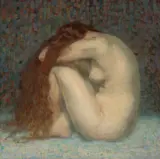 Magdalena (Méditation), 1921 by Marc-Aurèle de Foy Suzor-Coté, oil on canvas, sold Jun 2023