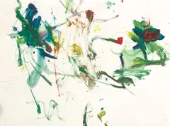 Untitled by Joan Mitchell, gouache on paper, sold Jun 2023