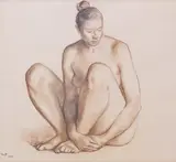 Untitled by Francisco Zúñiga, Charcoal on Paper Drawing, sold Nov 2021