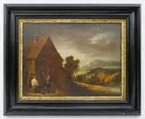 Untitled by David Teniers, Oil on Board. Framed- 22x27'', sold Apr 2022