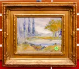 Untitled by Charles Hetherington, Gouache on Board Framed- 13x14'', sold Apr 2022