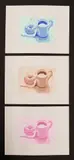 Trio of Coffee & Donut Reduction Prints by Krista Schoening, Oil on paper. Loose and unframed, sold Jun 2022