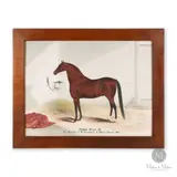 Horse Portrait of "Harry Clay Jr. by J.J. Kenyon, Oil on board., sold Oct 2023