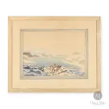 Winter Cove" Watercolour by Graham Norwell, Watercolour on paper., sold Oct 2023
