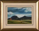 Expansive Cape Landscape by Johan Smith, oil on canvas board, sold Jul 2022