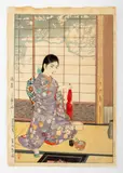 Untitled by Shiro Kasamatsu, woodblock print, sold Jun 2023
