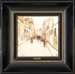 Untitled by Mario Maresca, oil painting on tile, sold Jun 2023