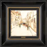 Untitled by Mario Maresca, oil painting on tile, sold Jun 2023
