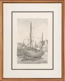 Untitled by Émile Frédéric Nicolle, etching on paper, sold Jun 2023