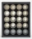 Untitled by John Willenbecher, mixed media construction wall sculpture, sold Jun 2023