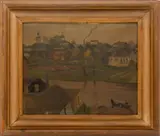 Untitled by Arnold Lakhovsky, oil painting on panel, sold Jun 2023