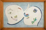 Untitled by Marianna von Allesch, mixed media fresco on panel with glass inclusions, sold Jun 2023