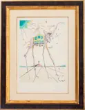 Untitled by Salvador Dali, lithograph on Arches paper, sold Jun 2023