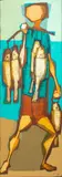 Untitled by Glênio Bianchetti, circa 1976, acrylic painting on board, sold Jul 2023