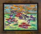 Untitled by Kayo Lennar, oil painting on canvas, sold Jul 2023
