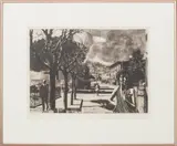 Untitled by David Bumbeck, 1979, etching, sold Jul 2023