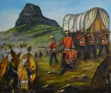 'Captain Reginald Younghusband with Remnants of C by William Watson Race, 1977, oil on canvas, offered Aug 2024
