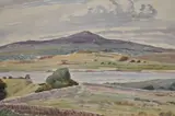 A Galloway landscape - titled indistinctly by David Sassoon, 1939, watercolour, offered Aug 2024