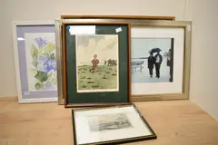 Mounted by F.M. Barber, watercolour, offered Aug 2024