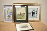 Mounted by F.M. Barber, watercolour, offered Aug 2024