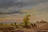 Spring Landscape by Alwyn Crawshaw, oil on canvas, offered Aug 2024