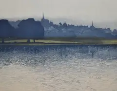 Spires' signed to the lower right, edition number 33/150 by Phil Greenwood, Aquatint, 'Spires' signed to the lower right, edition number, offered Aug 2024