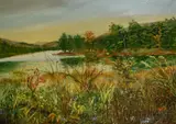 Loch an Eilean, Rothiemurcus' and 'Bass Rock from Tyningehame Beach by Gordon Batters, oil on board, offered Jul 2024