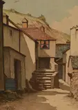 A Cornish street scene by Cyril Guy, watercolour, offered Jul 2024