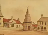 Old Well at East Linton by J.J.W Lamb, 1880, pencil, offered Jul 2024