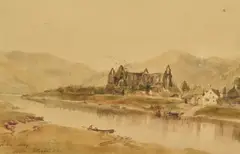 Tintern Abbey by Arthur Perigal, 1854, watercolour, offered Jul 2024